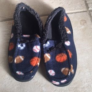 Fleece Sports Slipper Slides Size M (3/4)